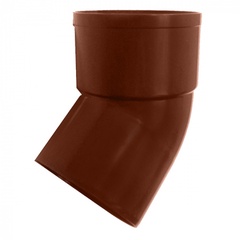 Отвод водосточной трубы 45 °/ф100 коричневый