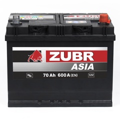 Аккумулятор ZUBR ULTRA Asia 70A/h 600AR+ арт. УК-00033011 
