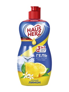 Средство для мытья посуды Haus Herz сочный лимон 0,45 л