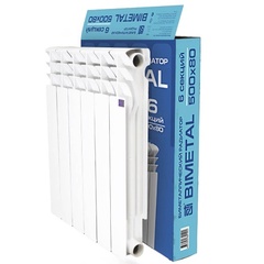 Радиатор AL STI 500/80 6 сек. Белый арт. Т0000001031 