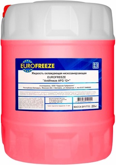 Жидкость охлажденная низкозамерзающая EUROFREEZE Antifreeze AFG 12+  20кг Красный