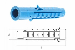 Дюбель распорный четырехсегментный STARFIX 8х80 мм арт. SMZ2-44365-10 