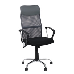 Кресло поворотное AksHome ALLISON черный+сетка-серый 970/4660 арт. 106 152 