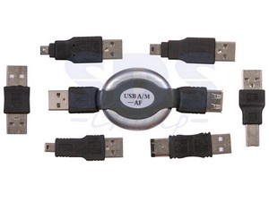 Набор USB 6 переходников + удлинитель (тип3) REXANT