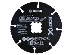 Круг отрезной 115х1.0x22.2 мм для дерева X-LOCK Carbide Multi Wheel BOSCH (подходит для всех типов УШМ)