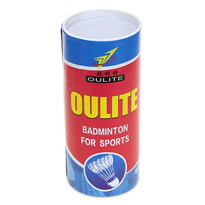 Волан для бадминтона Oulite перьевой цветной 3шт 
