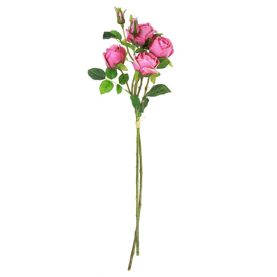 Букет Роза 4цветка 4бутона темно-розовый 80см 