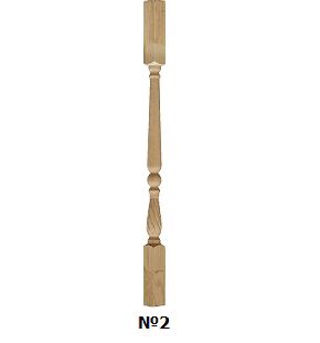 Балясины фрез.,N2 сосна/ель 50х50х900 