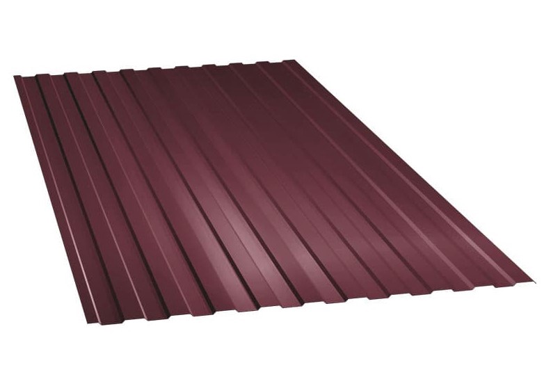 Профнастил ПСА 20 RAL 3005 (бордовый) 1200x1150 мм