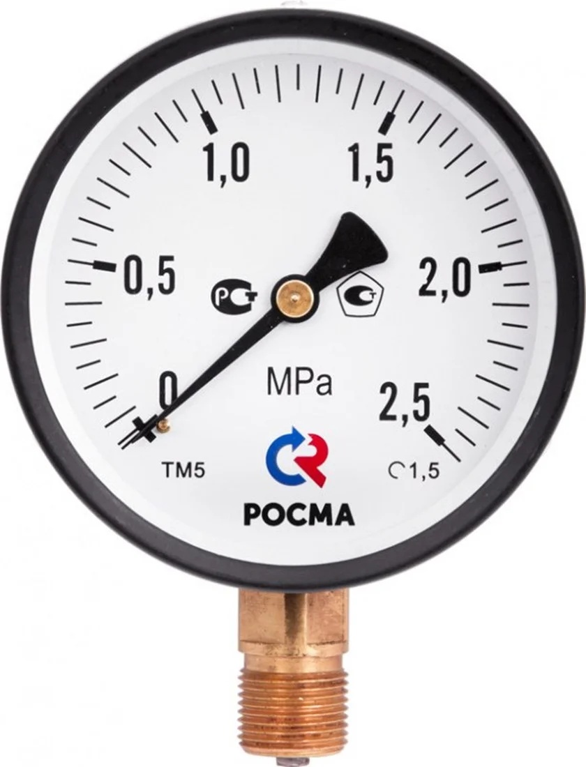 Манометр общетехнический ТМ-510.Р.00 (0-1.6Mpa)M20х1,5/1,5 м² Тип ТМ 510Р/радиальный арт. Модель 2 