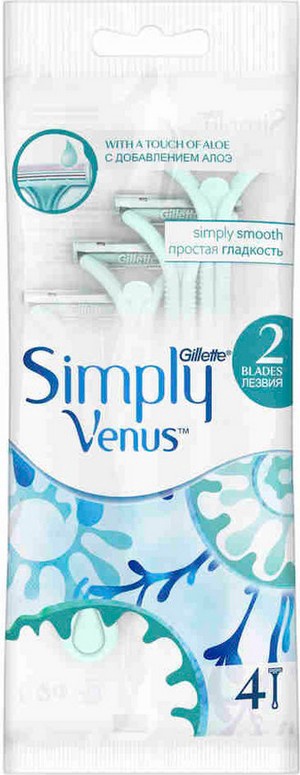 Gillette venus 2025 одноразовые бритвы simply