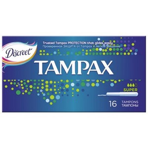 TAMPAX CEF Тампоны женские гигиенические с аппликатором Super Duo 16шт