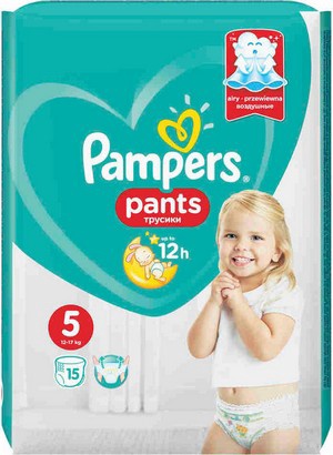 PAMPERS Подгузники-трусики Pants для мальчиков и девочек Junior (12-17кг) Микро Упаковка 15