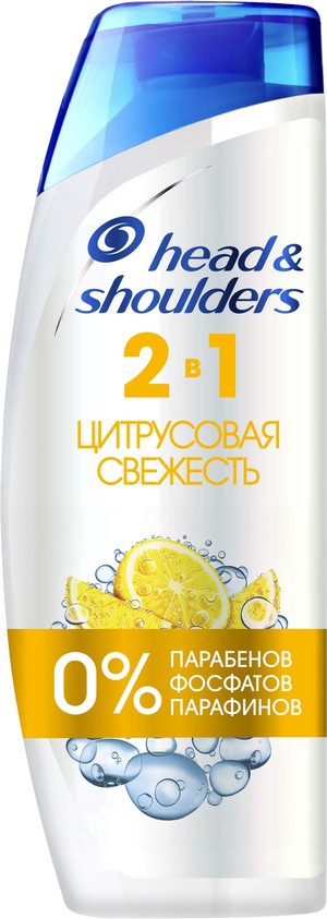HEAD & SHOULDERS Шампунь и бальзам-ополаскиватель против перхоти 2в1 Цитрусовая свежесть 400мл
