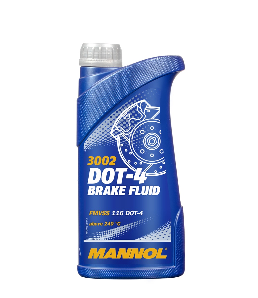 Жидкость тормозная DOT 4  MANNOL 455 гр