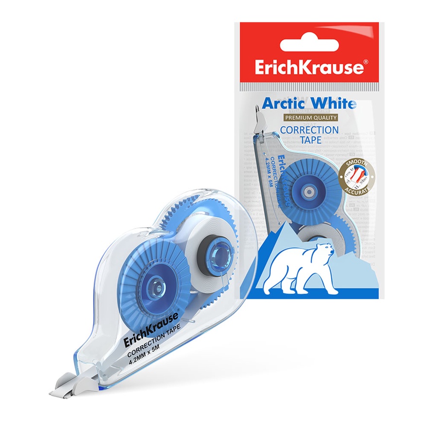 Корректирующая лента ErichKrause® Arctic white, 42мм х 5м 