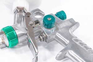 Краскораспылитель AG 810 HVLP, гравитационный, сопло 0,8 мм и 1 мм Stels