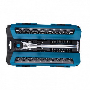 Набор торцевых головок, трещотка 120 зубьев, 36 предметов, 1/2&quot;, 3/8”, CrV Gross