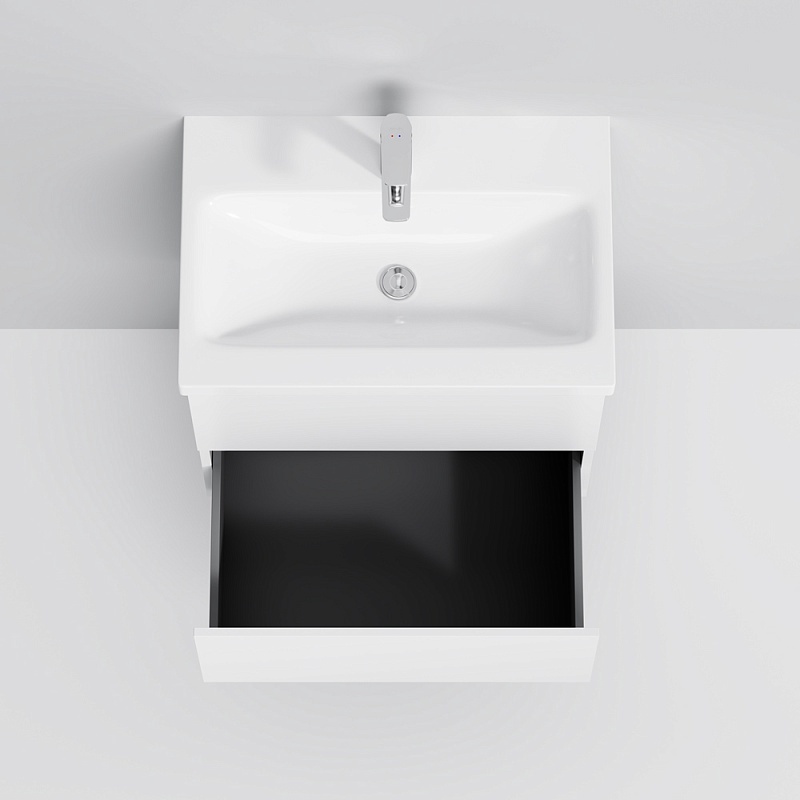 Тумба под умывальник push-to-open, 60 см, подвесная, AM.PM Gem M90FHX06022WG 