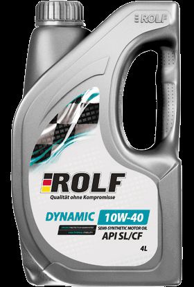Масло моторное полусинт. ROLF Dynamic SAE 10W-40 API SL/CF 4л арт. 322702 
