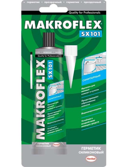 Герметик силиконовый Makroflex SX 101 санитарный, белый 85 мл.