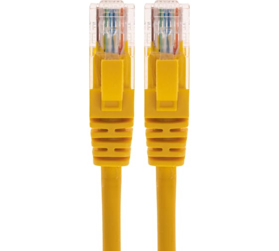 Патч-корд REXANT U/UTP, CAT 5e, RJ45-RJ45, 26AWG, LSZH 1,5 м Желтый арт. 02-0105-105 