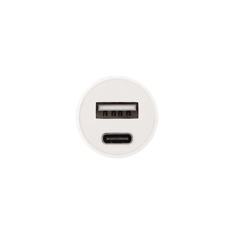 Автозарядка в прикуриватель REXANT АЗУ USB-A+USB-C белая 2.4А арт. 18-2229 