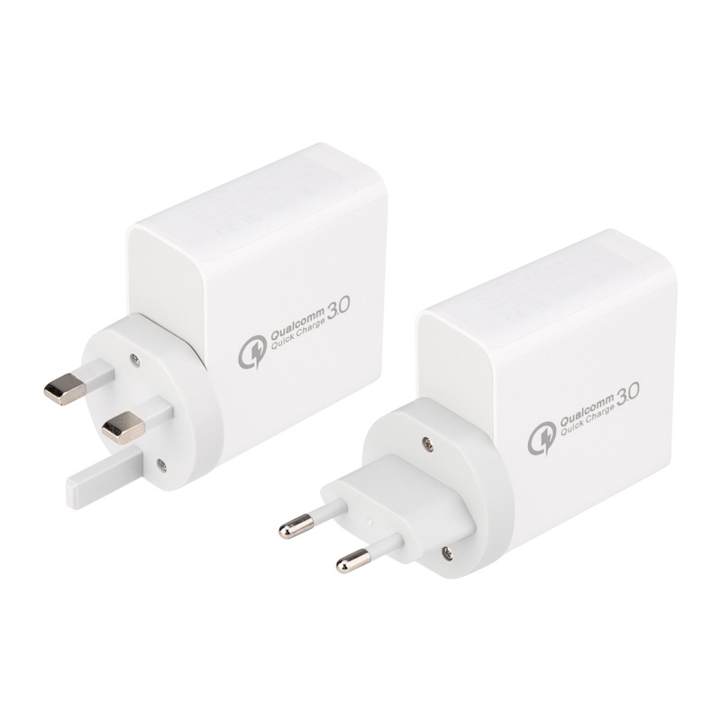 Зарядное устройство сетевое IPhone iPad REXANT 2xUSB+USB Type-С/переходник + адаптер белое 45В арт. 18-2214 