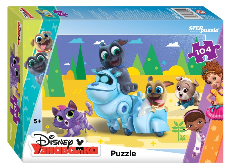 Мозаика puzzle 104 "Дружные мопсы" DisneyJunior