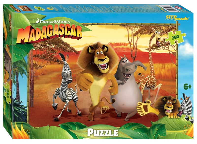 Мозаика puzzle 260 "Мадагаскар - 3" DreamWorks, Мульти