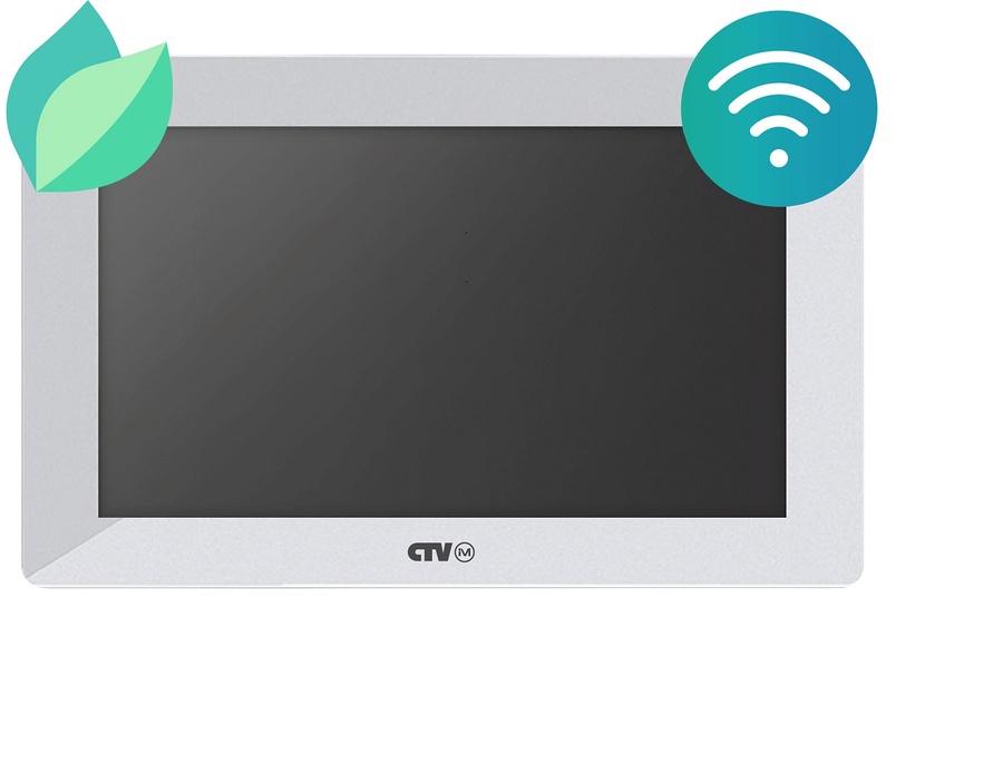 Монитор цветного видеодомофона CTV-iM730W Cloud 7 белый