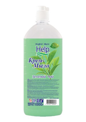 Help крем-мыло жидкое 1000 г Зеленый чай