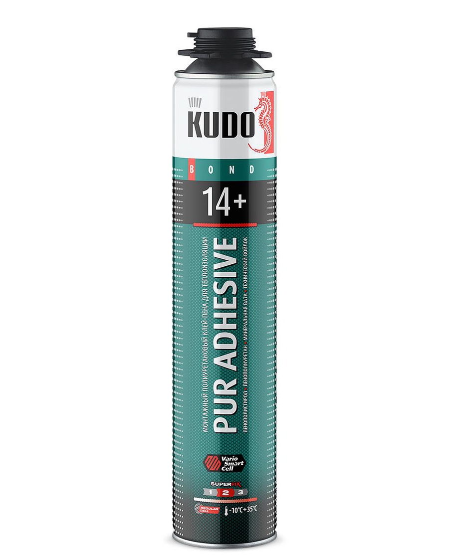Клей-пена монтажный для теплоизоляции KUDO PROFF 14+ APS 1 л. арт. KUPP10UAPS 
