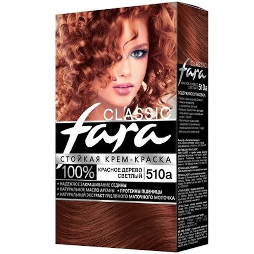 Краска для волос FARA Classic 510А красное дерево светлая 