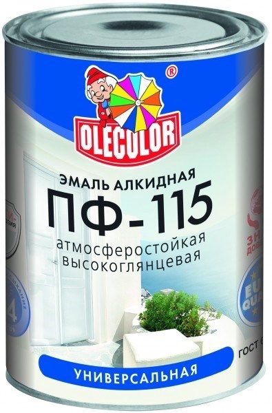 Эмаль OLECOLOR ПФ-115 серая 2,7кг 