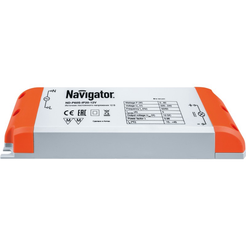 Драйвер Navigator 94 679 ND-P60S-IP20-12V арт. 4294679 