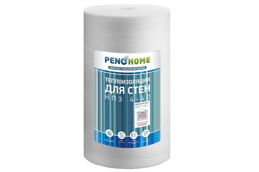 Порилекс PENOHOME НПЭ 1250х50000х4 мм. (натура/теплоизоляция для стен)