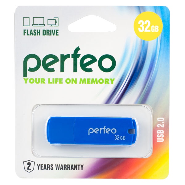 Флэш-диск Perfeo USB 32GB C05 Blue арт. PF-C05N032 