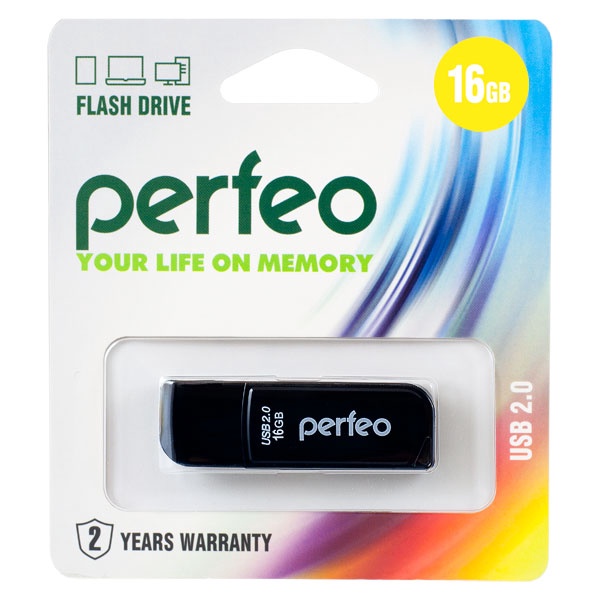 Флэш-диск Perfeo USB 16GB C10 Black