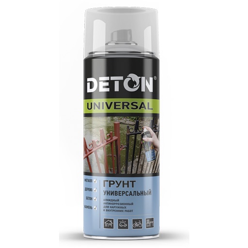 Грунт алкидный DETON UNIVERSAL атмосферостойкий светло-серый 0,52 л
