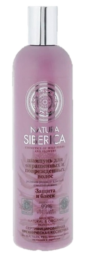 Natura Siberica шампунь Защита и блеск для окрашенных и поврежденных волос 400мл