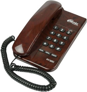 Телефон проводной Ritmix кофейный мрамор арт. RT-320 