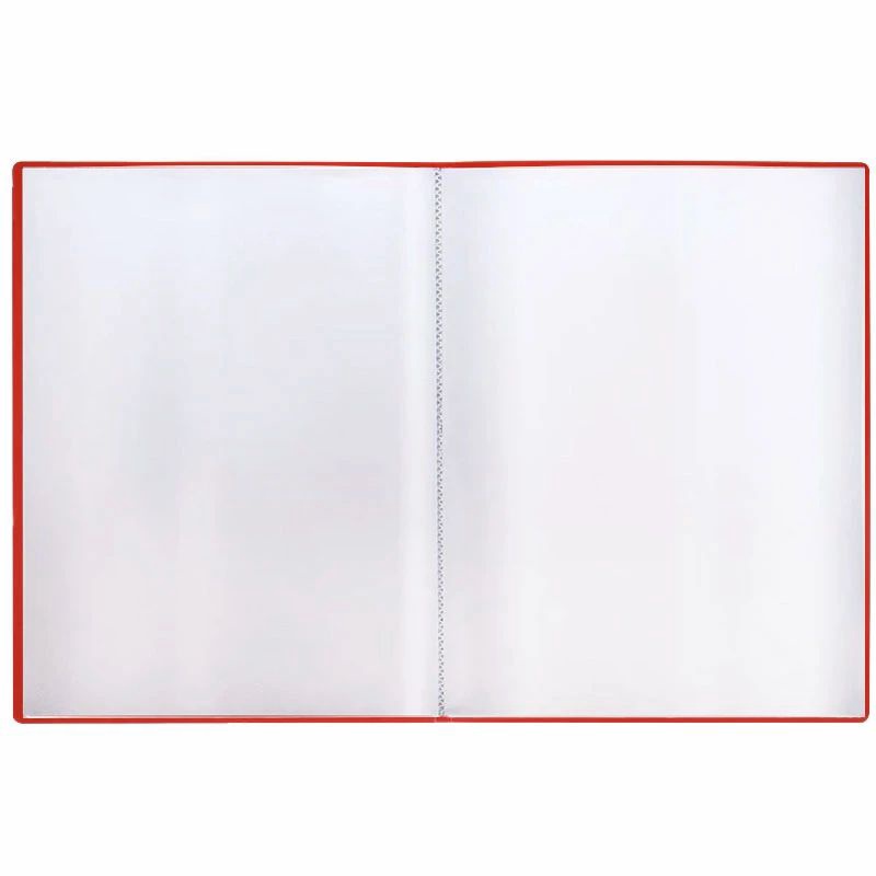 Папка-файл 30 л., 500 мкм., красная арт. ММ-32203 343136 