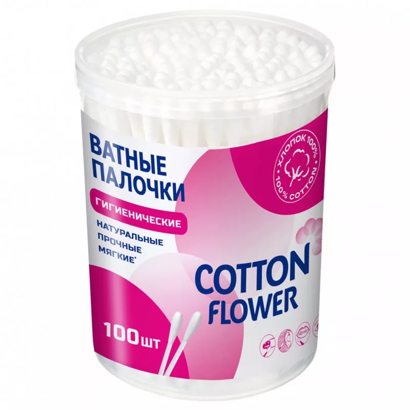 Палочки ватные Cotton Flower 100 шт 