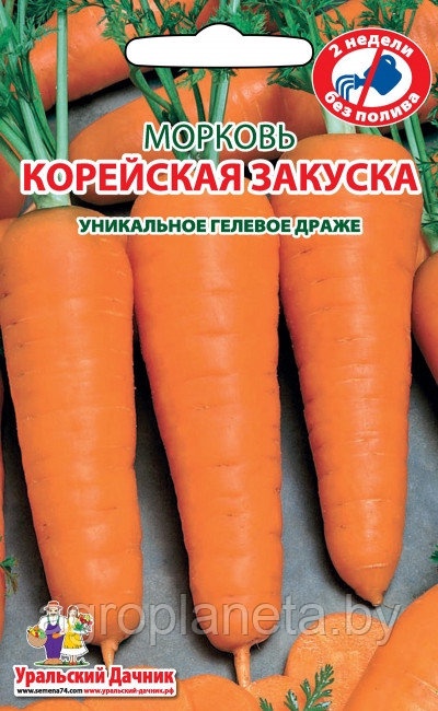 Семена моркови КОРЕЙСКАЯ ЗАКУСКА (гелевое драже), 300 шт