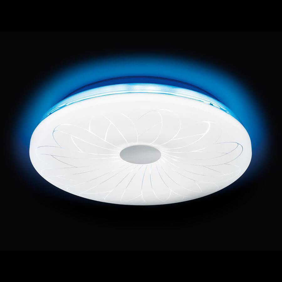 Потолочный светодиодный светильник с пультом (ПДУ ИК) Ambrella light Orbital F77 BL 72W D420