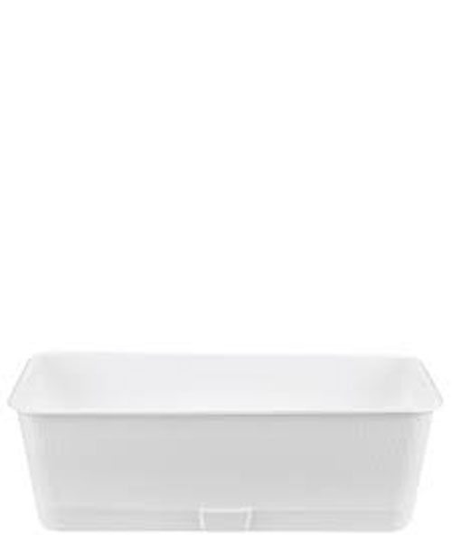Балконный ящик Прованс, 40x17x13см6,0 л. белый с подст.