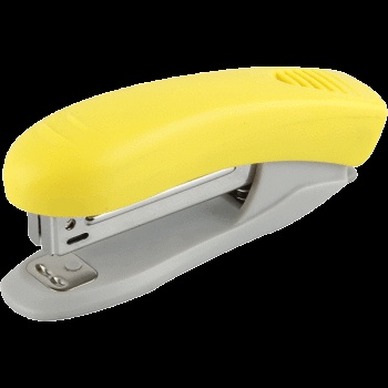 Степлер DeVENTE Neon пластик с антистеплером 10 листов желтый арт. 4142803 