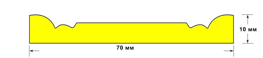 Багет интерьерный 1070/2-304  (2,5м)