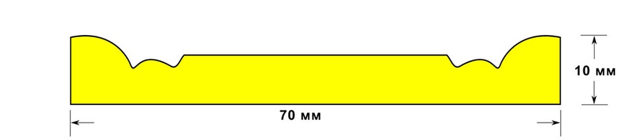 Багет интерьерный 1070/2 2,5 м арт. 342 